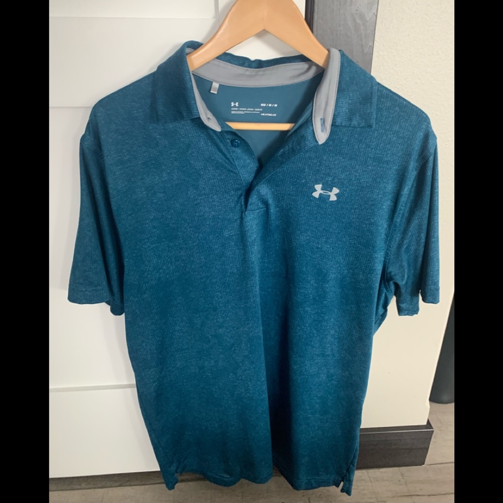 Blue US men’s polo